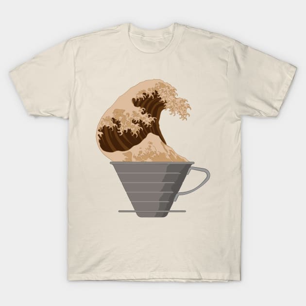 Coffee Wave T-Shirt by brien